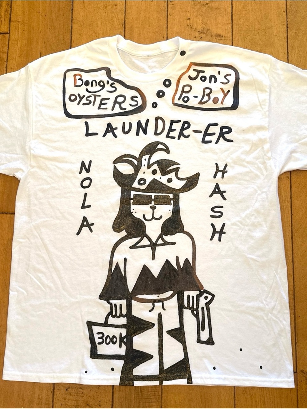 Rare Japan High Fashion T-shirt Size XL Vintage 90s Surf Skate Art Rave
